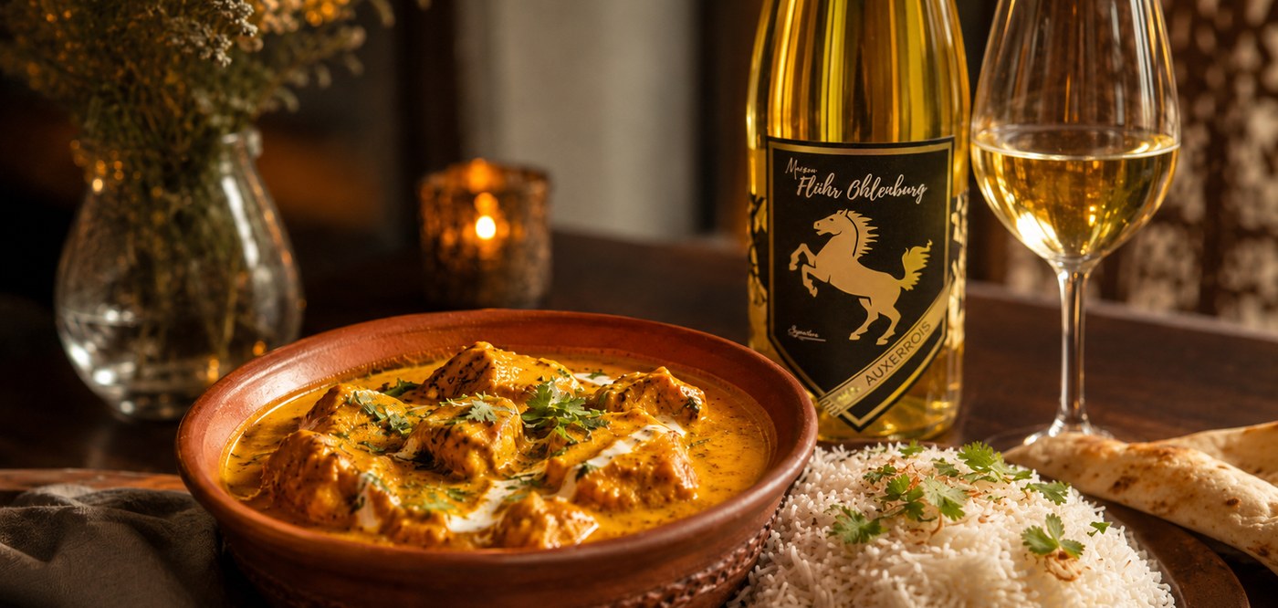 Curry indien et Cuvée Auxerrois